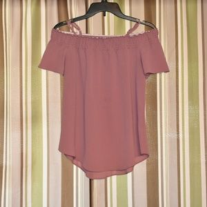 Off The Shoulder Shirt With Straps